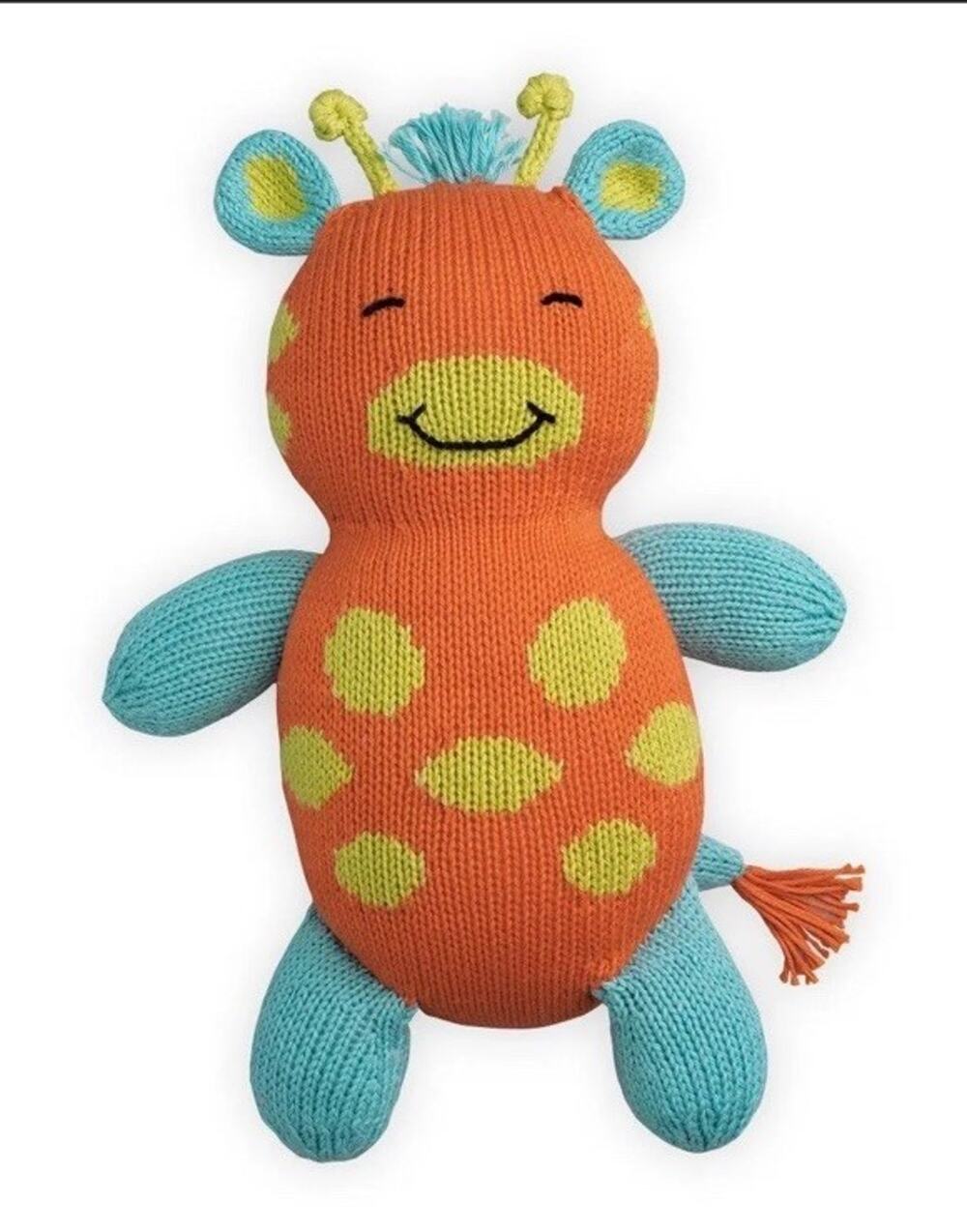 Joobles Jiffy The Giraffe Fair Trade Organic Cotton Stuffed Animal Plushie NWOT
